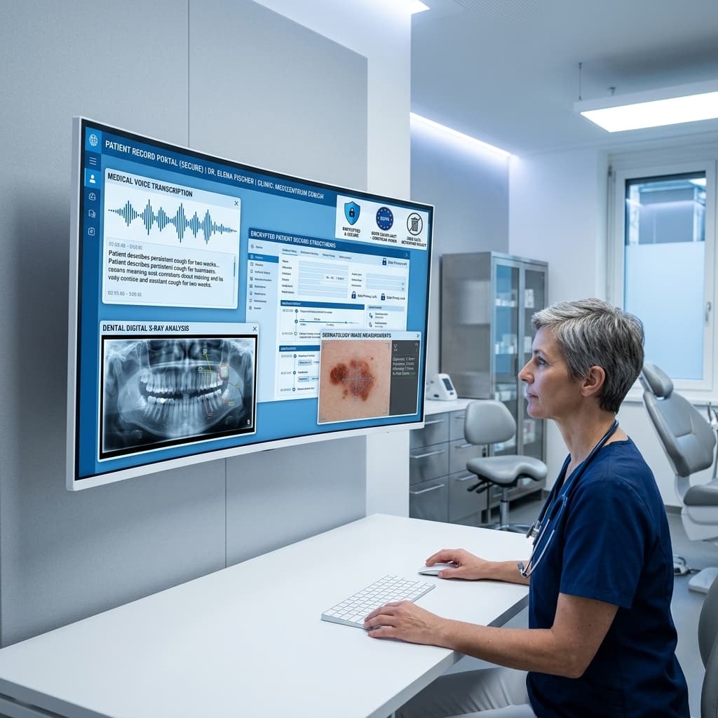 Microservicios de IA para Clínicas Médicas: Transcripción, Visión y Fichas Automatizadas bajo RGPD