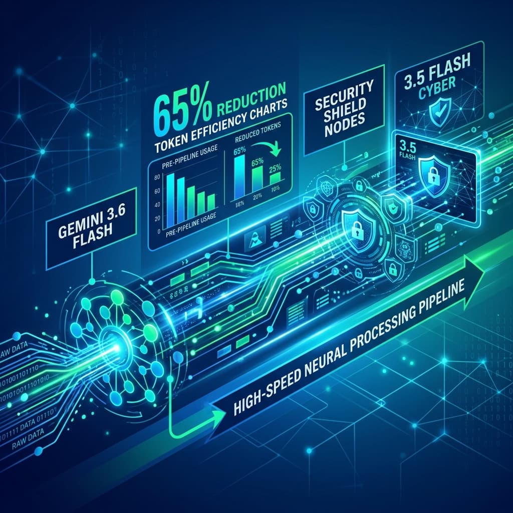 Google lanza Gemini 3.6 Flash y 3.5 Flash Cyber: Reducción del 65% en consumo de tokens para agentes de PYMEs