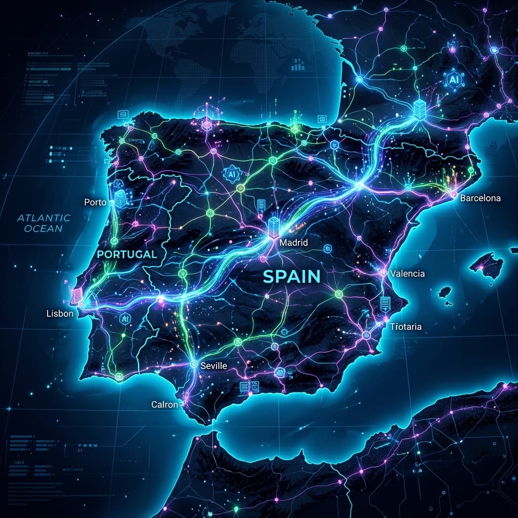 El Corredor de IA Ibérico: Megaproyecto de Microsoft en Sines y el Modelo Soberano Amália