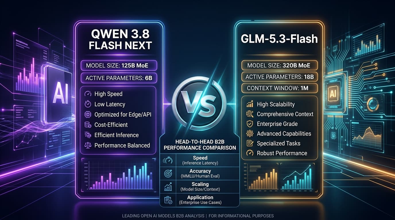 Qwen3.8-Flash vs. GLM-5.3-Flash: Technical Benchmark, Cost Analysis, and Enterprise Selection Guide