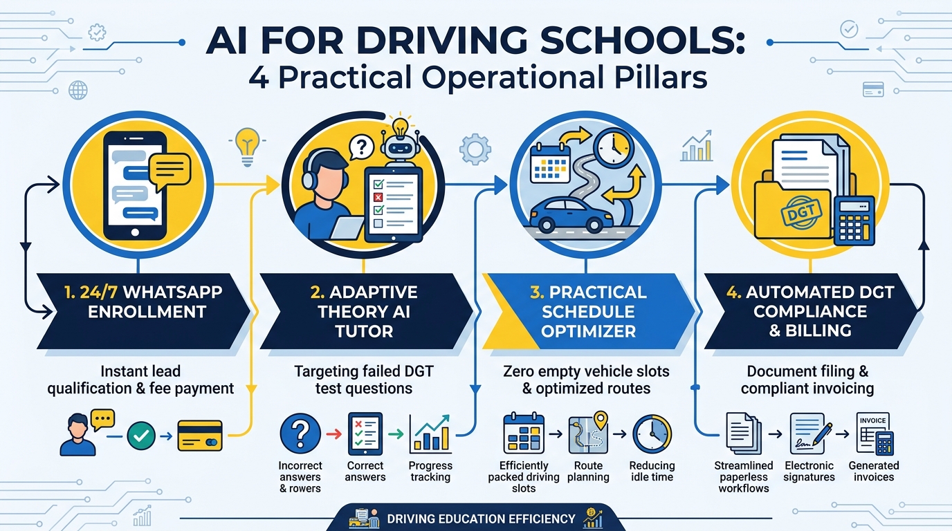 AI Operational Workflow for Driving Schools