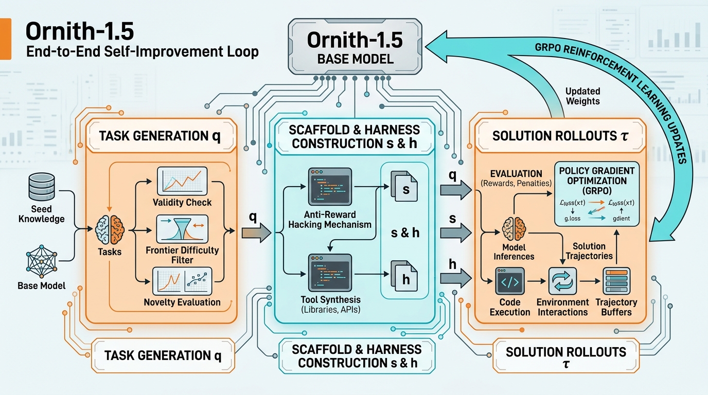 Ornith-1.5 End-to-End Self-Improvement Loop Architecture